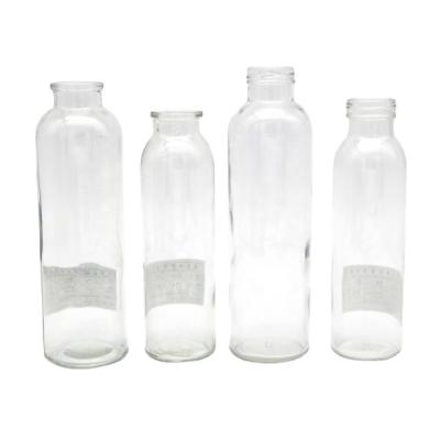 China Wholesale 350ml 500ml Milk Tea Boba Tea Bottle Square Glass Beverage Bottles for sale