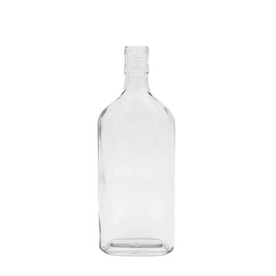 China Wholesale 500ml liquor liquor glass bottle for vodka rum glass bottle with screw cap for sale