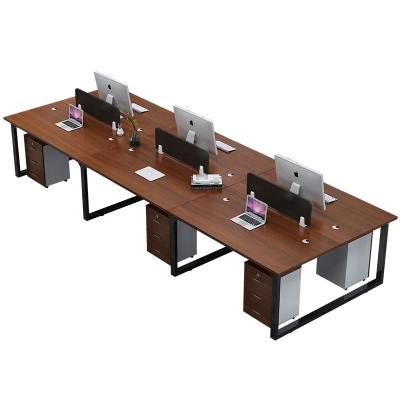 China Unique New Design Fashion Unique Office Furniture Wooden Steel Multi-person Home Office Executive Table for sale