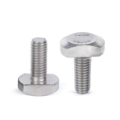 China M5M6M8 304 Stainless Steel T Bolts T-slot T-plate Screw T-plate T Type Screw GB37 for sale