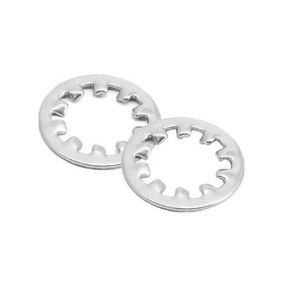 China Stainless Steel A2-70 Stainless Steel Tooth Lock Washer Multi-tooth Internal Gasket GB861.1 for sale