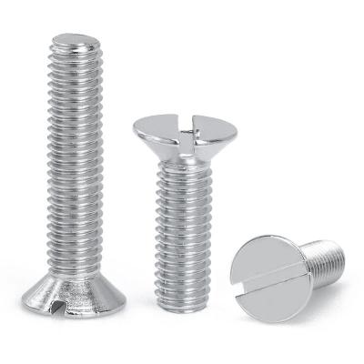 China Stainless Steel 304 Countersunk Slotted Countersunk Head Screw GB68 M4M5M6 for sale