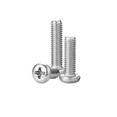 China Cheap Pan Head Cross Head Cross Screws GB818 304 Stainless Steel Pan Head Cross Screw for sale