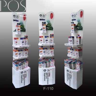 China Custom Acrylic Floor display stand POP display rack for drugs for sale