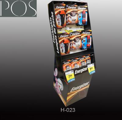 China PDQ pop display stand with hooks for hang stools cardboard display rack stand for sale