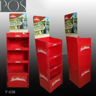 China point of sale offset printing tea display stand for sale