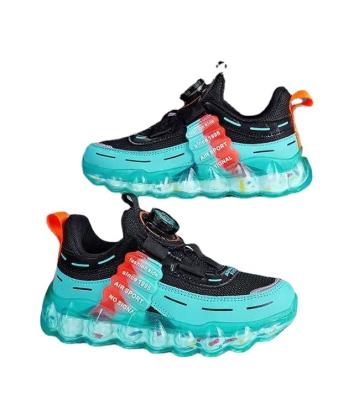 China Deodorization Kids Sneakers Children Baby Girls Boys Letter Mesh Led Socks Sport Run Sneakers Shoes Light Up Shoes for sale