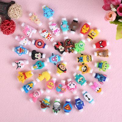 China With cartoon designs USB charging cable standard data line cord protector cartoon cable protector for iPhone cables for sale