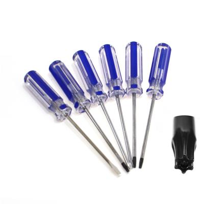 China Plastic Wholesale Disassembly Tools 3mm Torx T8 T9 T10 Tri Wing Slotted Cross Slot Screwdrivers for Xbox 360 controller etc for sale