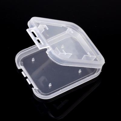 China For SD/TF/CF cards PP Plastic White Box Switch Single Game Card Storage Case SD TF CF Card Storage Box for Memory Cards for sale