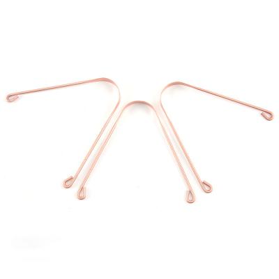 China Durable Direct High Quality Soft Tongue Stripper U Shape Copper Tongue Stripper Pure Copper Tongue Stripper for sale