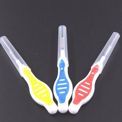 China interdental brush l 10000 shape bristle stainless steel direct professional wire dupont interdental brush for sale