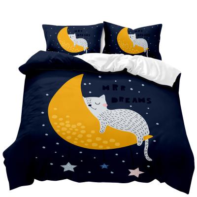 China Lovely Aoyatex Disposable Cats Bedding Set 3D Duvet Cover Set For Sales for sale