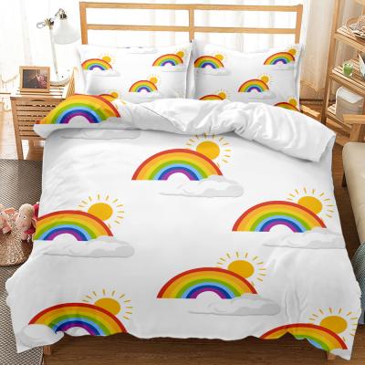 China Disposable Aoyatex 3D Cartoon Printing Duvet Cover Set With Pillowcase for sale