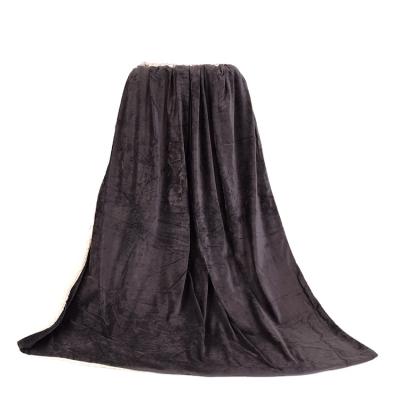 China High Quality Custom Super Soft Thick Folded Double Layers Micromink Sherpa Blanket for sale