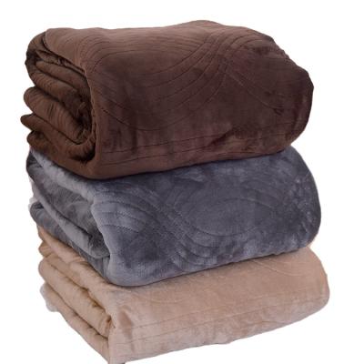 China Folded Comforter Micromink Sherpa Double Layers Super Soft Fleece Blanket for sale