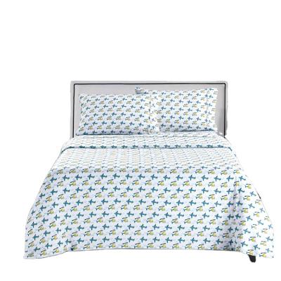 China Aoyatex Sustainable Bedding in Sheet Set with Cartoon Printed Microfiber Polyester for sale