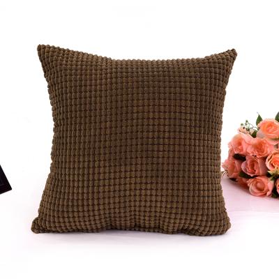 China Eco - Friendly Wholesale Colored Plain Cushion Flannel Tile Cushion Cover Brown for sale