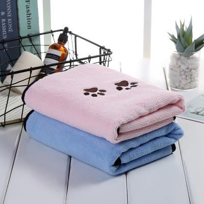 China Custom Small Animals Porcelain Quick Dry Super Absorbent Microfiber Drying Large Pet Shower Towel Pets Dogs Cats Bath Towel for sale