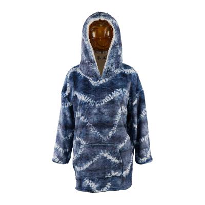 China Long Richsun Anti-Static Knitted Sherpa Hoodie Oversized Covering Wearable Hooded Hoodie Cover for sale