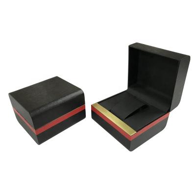 China For Luxury Watch Packing High End Black High Quality Mens Luxury Leather Watch Box for sale