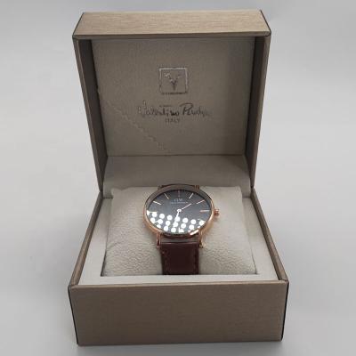 China For Luxury Watch Packing Custom Logo Watch Box Dongguan jingyi Gift Box Packaging Watches Eva Watch Band Case for sale