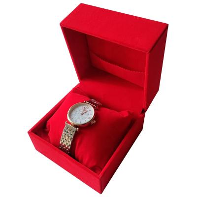 China For Luxury Luxurious Watch Packaging Velvet Square Case Watch Box Packaging for sale