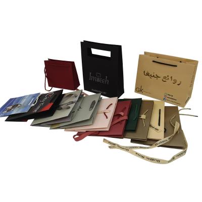 China Eco-Friendly Luxury High Quality Recyclable Custom Logo Printed Kraft Paper Tote Bag for sale