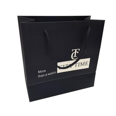 China Fashion Customized New Logo Printed Tote Paper Bags Quality-Assured Recyclable With Logo for sale