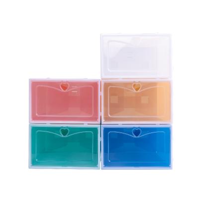 China Stackable Magnetic Clear Storage Stored Shoe Box for sale