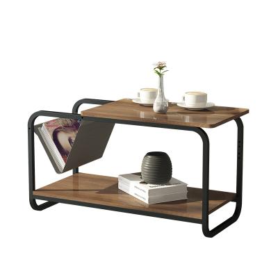 China Modern Convertible Living Room Furniture Design Luxury Metal Frame Bedside Tea Wood Side End Table Set Chinese Factory for sale