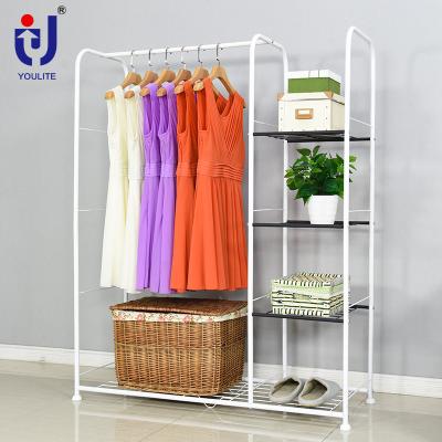 China Good Quality Minimalist Portable Folding Rack For Clothes Clothes Shelves Storage Free Standing Cabinet for sale