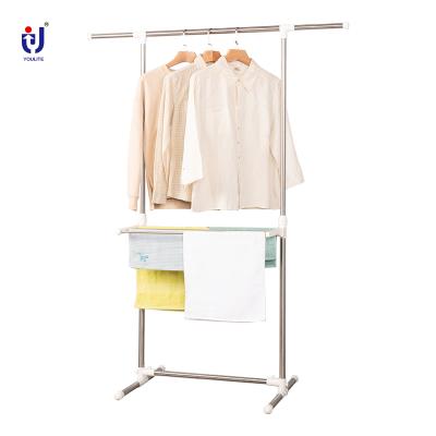 China Eco-friendly Retractable Collapsible Folding Baby Clothes Dryer Cloth Drying Rack Rack Hanger In Retail Store for sale