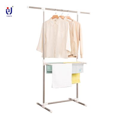 China Eco-friendly Portable Bedroom Folding Laundry Cloth Hanging Foldable Clothes Drying Rack Rack for sale