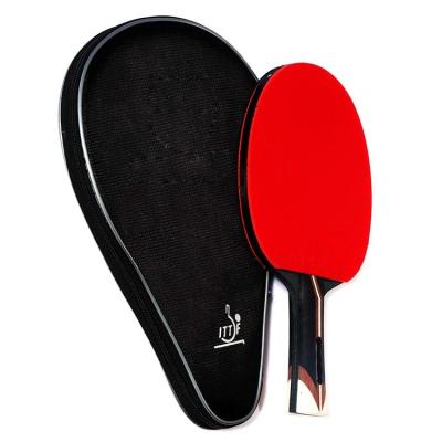 China Poplar 6 Star Premium Table Tennis Paddle - Professional Bonus Case - Advanced Table Tennis Racket - ITTF Approved Rubber for sale