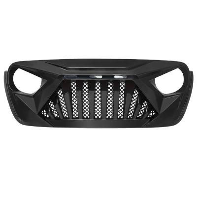 China ABS Cross ABS Front Grille For Jeep Wrangler JL 2018+ and Jeep Gladiator JT 2020+ for sale