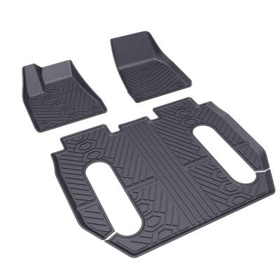 China Tesla Model X 2018+ Full Set Factory 3D Car Trunk Mat Waterproof Customized Trunk Floor Easy Cleaned Mat for sale