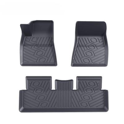 China 2017+ Tesla Model 3 Full Set Factory 3D Car Trunk Mat Waterproof Customized Trunk Floor Easy Cleaned Mat for sale