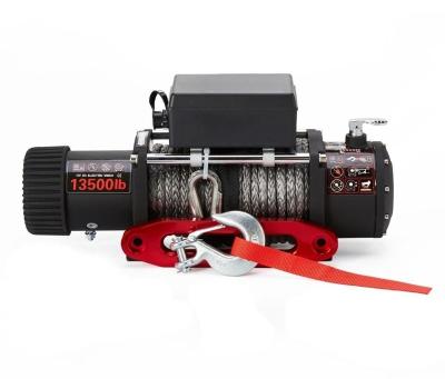 China AUTOMATIC 4x4 Off Road ATV/UTV 13500 lbs 12v Electric Winch With Synthetic Rope for sale