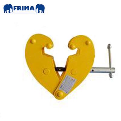 China 2 Ton Universal Steel Lifting Beam Easy Clamp Adjustable Beam Clamp for sale