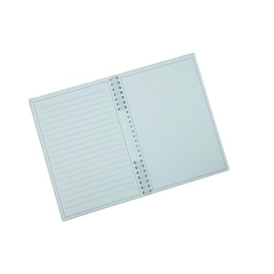 China Transparent Plastic Erasable Ink Notebook 50 sheets 100 pages A5 Spiral Reusable Smart Notebook for sale