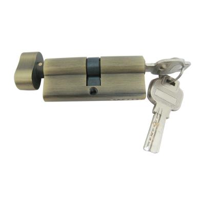 China Hot selling 76 mm cylinder lock with thumb turn one keyhole cylinder door lock cylinder for sale