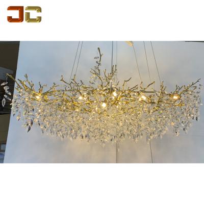 China High Performance Cost Ratio JC LIGHTING Branches Custom Chandelier Oval Tree Hanging Pendant For Dining Room for sale