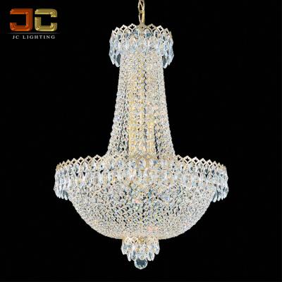 China Residential JC Lighting Traditional Empire Crystal Customized Light Chandelier For Hotel Lobby for sale