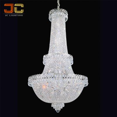 China Residential JC Lighting Empire Crystal Chandelier Luxury Project Design Large Crystal Chandelier For Egyptian Hotel Or Villa for sale