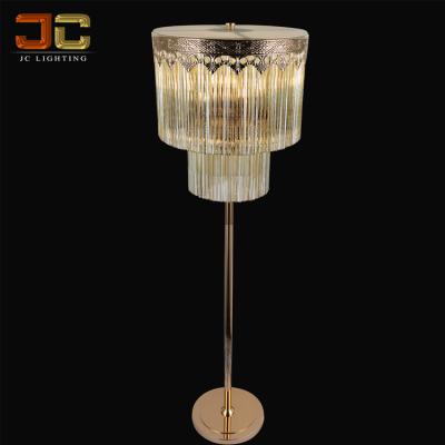 China European Contemporary Morden Home Decoration Position Lamp Glass Crystal Floor Lamp For Hotel for sale