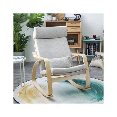 China Bentwood Comfortable New Fashion Relax Chairs Birch Indoor Hanging Rocking Chair For Bedrooms for sale