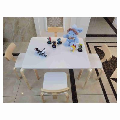 China Factory Wholesale Low Price Wooden Table Set Of Bentwood And Chair Kids Furniture for sale