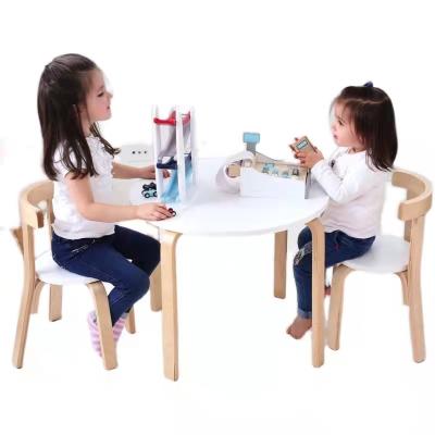 China High Quality Bentwood Wood Protect Child Design Modern Kids Table and Chairs for Study in Living Room for sale