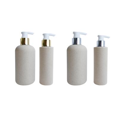 China 100ml 250ml Airtight Container Wheat Straw Cosmetic Packaging Pump Bottle Eco - Friendly for sale